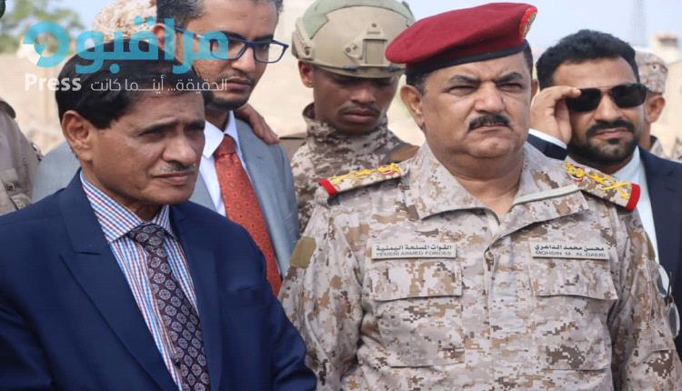 النائب الرئاسي البحسني يتفقد وزارة الدفاع وهيئة العمليات المشتركة بالعاصمة عدن 