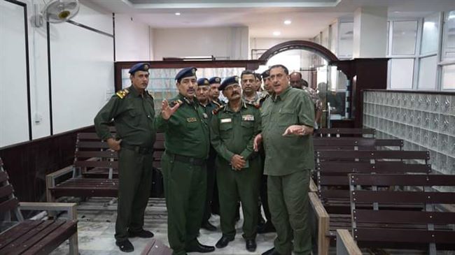 اللواء حيدان يتفقد سير العمل بإدارة شرطة العاصمة المؤقتة عدن